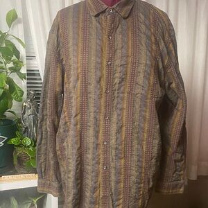 The Territory Ahead Shirt Mens XLarge Cotton multicolored Long Sleeve Casual